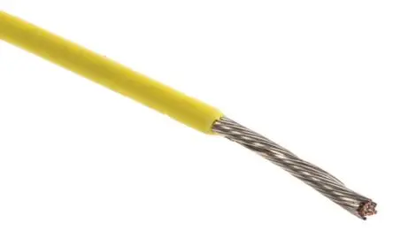 Produktfoto 1 von Alpha Wire Hookup Wire PVC Schaltdraht, 24 AWG 305 m Gelb Ø 1.42 mm 7 Litzen Polyvinylchlorid