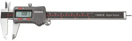 Produktfoto 1 von Facom 150 mm Analog Nonius Metrisch, Zoll Messschieber / ±0.01 mm 0.01 mm