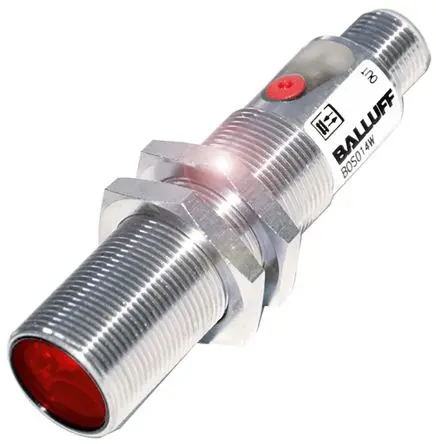 Produktfoto 1 von BALLUFF BOS 18M Zylinderförmig Optischer Sensor, Reflektierend, PnP Ausgang, 4-poliger Stecker