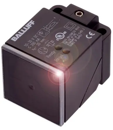 Produktfoto 1 von BALLUFF BES0216 M12 Induktiver Näherungssensor, Kubisch PnP / 200mA 20 mm, IP67 250 V ac 30 V dc