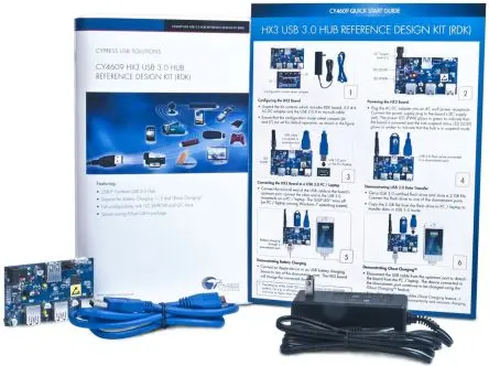 Produktfoto 1 von Infineon 3,0 HUB Entwicklungstool Kommunikation und Drahtlos Referenzdesign