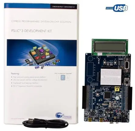 Produktfoto 1 von Infineon PSoC, Entwicklungsboard Entwicklungskit PSoC CY8C3866AXI-040