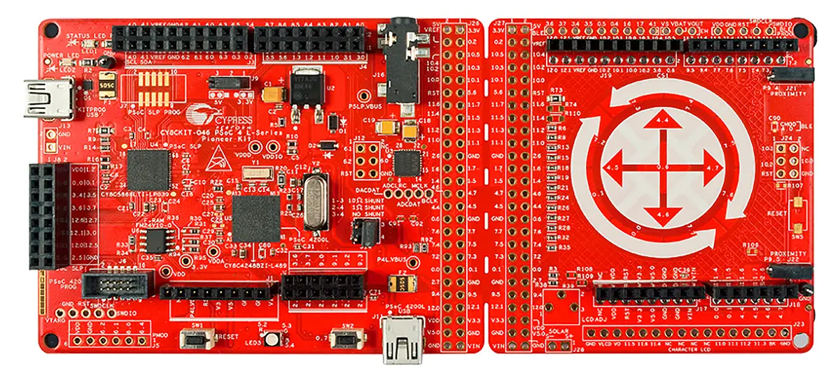 Produktfoto 1 von Infineon Pioneer PSoC, Entwicklungsboard Entwicklungskit ARM Cortex-M0 PSoC CY8C4248BZI-L489