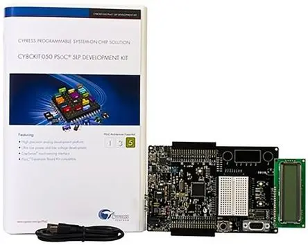 Produktfoto 1 von Infineon Evaluierungsplatine PSoC, Entwicklungsboard Entwicklungskit ARM Cortex M3 PSoC CY8C58LP