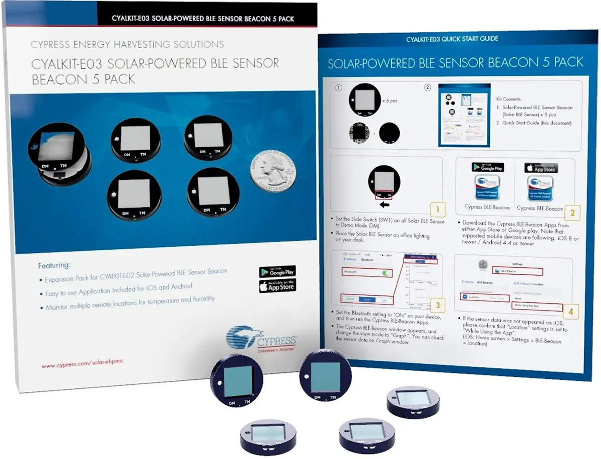 Produktfoto 1 von Infineon Entwicklungstool Kommunikation und Drahtlos, Bluetooth Smart (BLE)