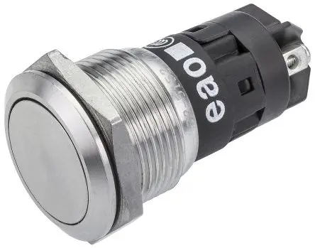 Produktfoto 1 von EAO 82 Druckschalter Tastend Panel Ø 19 mm, 1-poliger Umschalter / 3A 240 V dc 240 V ac, IP65, IP67