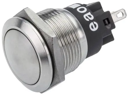 Produktfoto 1 von EAO 82 Druckschalter Tastend Panel Ø 19 mm, 1-poliger Umschalter / 3A 240 V dc 240 V ac, IP65, IP67