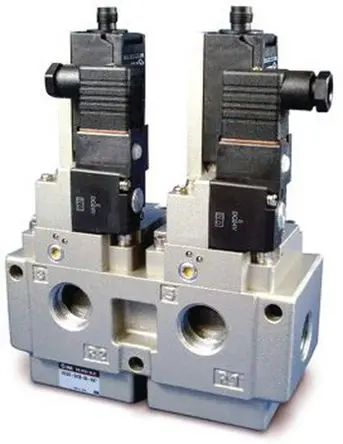 Produktfoto 1 von SMC VG342 Pneumatisches Magnetventil G, Elektromagnet-betätigt 24V