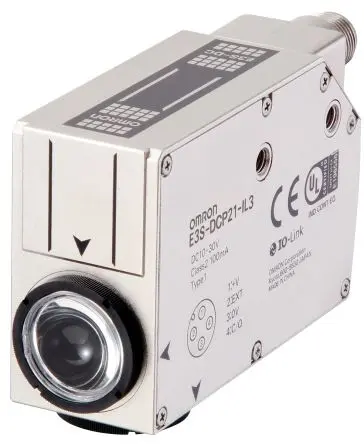 Produktfoto 1 von Omron E3S Kubisch Optischer Sensor, Diffus, Push-Pull Ausgang, 4-poliger Stecker