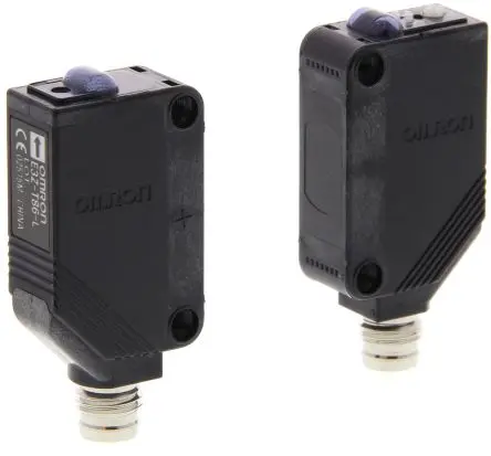 Produktfoto 1 von Omron E3Z Kubisch Optischer Sensor, Durchgangsstrahl, PnP Ausgang, 4-polig M8