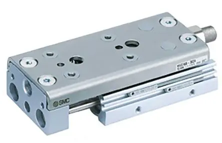 Produktfoto 1 von SMC MXQA M5 x 0,8 Pneumatik-Führungszylinder doppeltwirkend, Bohrung Ø 20mm / Hub 20mm bis 0,7 MPa