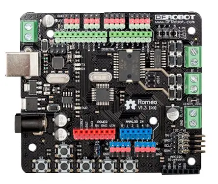 Produktfoto 1 von DFRobot Steuerplatine ATmega32u4 Romeo Arduino kompatible Platinen