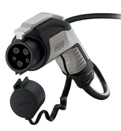 Produktfoto 1 von Phoenix Contact EV-Ladekabel 8 kW, 1-phasig, 32A Nennstrom, 4 m, Abgeschlossen, 250V ac, IP44, IP56, 4-adrig