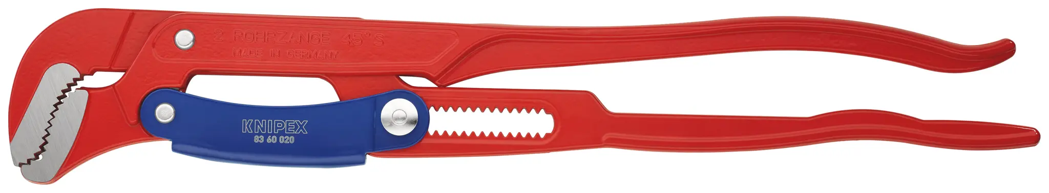 Produktfoto 1 von Knipex VDE 1000V zugelassen Schraubenschlüssel Rohrzange Nicht parkend, Metall Griff, Backenweite 70 mm, / Länge 560 mm