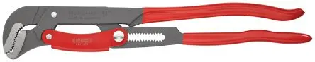 Produktfoto 1 von Knipex VDE 1000V zugelassen Schraubenschlüssel Rohrzange, Metall Griff, Backenweite 70 mm, / Länge 560mm
