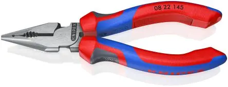 Produktfoto 1 von Knipex Rundzange Spitz Schneidkraft → Copper Cable: 8 mm Hard Wire: 2 mm Medium Hard Wire: 3 mm 145 mm
