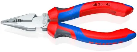Produktfoto 1 von Knipex Rundzange Spitz Schneidkraft → Copper Cable: 8 mm Hard Wire: 2 mm Medium Hard Wire: 3 mm 145 mm