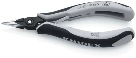 Produktfoto 1 von Knipex 34 52 Rundzange / Backen 23mm Halbrund 138mm ESD-Sicherheit