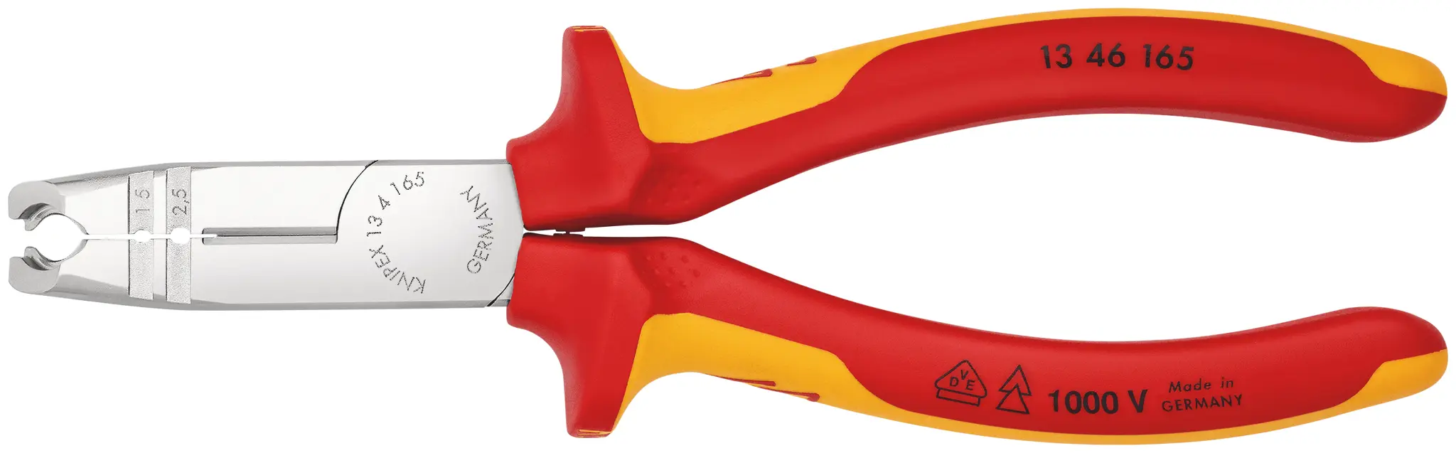 Produktfoto 1 von Knipex Abisolier- und Ziehzange 165 mm VDE 1000V zugelassen