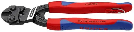 Produktfoto 1 von Knipex Kompakter Bolzenschneider, Hochlegierter CrV-Stahl 200 mm, Schneidkraft → 6 mm