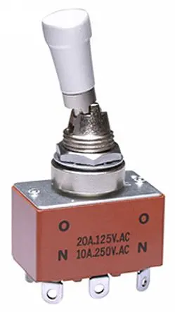 Produktfoto 1 von NKK Switches Panel Kippschalter 2-poliger Wechsler, Ein-Ein, 30 V dc, 125 V ac, 20A, IP67, Lot