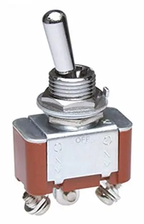Produktfoto 1 von NKK Switches Panel Kippschalter 1-poliger Umschalter, Ein-Aus-Ein, 30 V dc, 125 V ac, 15A, Schraube