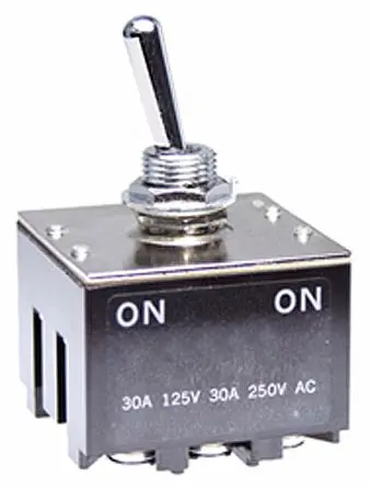 NKK Switches Panel Kippschalter 3-poliger Wechsler, Ein-Ein, 30 V dc, 125 V ac, 30A, Schraube