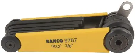 Produktfoto 1 von Bahco Sechskantschlüsselsatz 7 L Zoll Kurz 2.38 to 9.53 mm