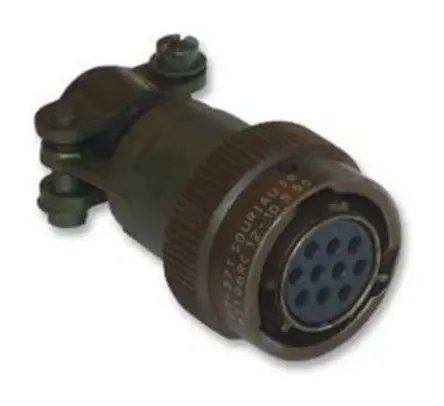 Produktfoto 1 von Souriau Sunbank by Eaton, 851 Kupferlegierung MIL-Spec Rundsteckverbinder Gerade, 6-polig, 200V ac, Kabel, Gehäuse 10