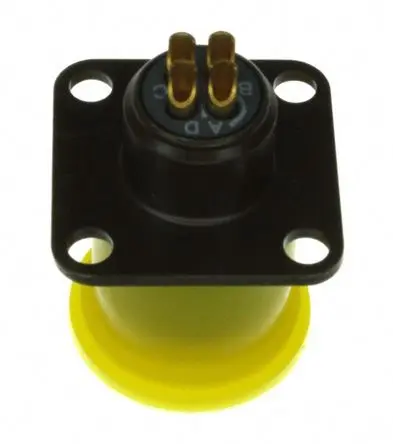 Produktfoto 1 von Souriau Sunbank by Eaton, 851 Kupferlegierung MIL-Spec Rundsteckverbinder Gerade, 4-polig, 200V ac, Kabel, Gehäuse 8