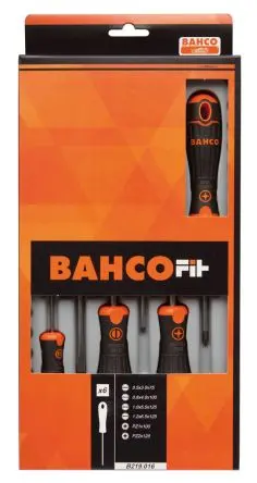 Produktfoto 1 von Bahco Schraubendrehersatz Standard-Schraubendrehersatz, 6-teilig Pozidriv