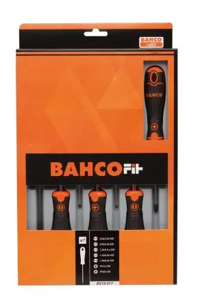 Produktfoto 1 von Bahco Standard-Schraubendrehersatz, 7-teilig Schlitz, PHILLIPS®