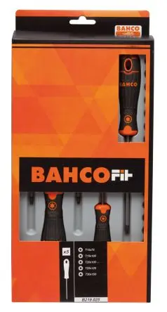 Produktfoto 1 von Bahco Schraubendrehersatz Standard-Schraubendrehersatz, 5-teilig Innensechsrund