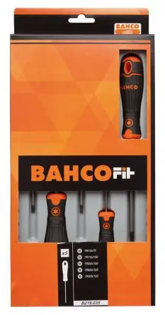 Produktfoto 1 von Bahco Schraubendrehersatz Standard-Schraubendrehersatz, 5-teilig Innensechsrund