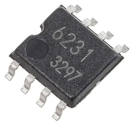Produktfoto 1 von ROHM Motortreiber-IC, 0.5 A, 25 kHz, 0.68 W, SOP, 8-Pin, 5.5V, Gleichstrommotor bürstenbehaftet, BD621xxx