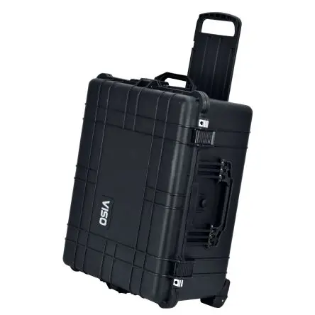 Produktfoto 1 von RS PRO Wasserbeständig Polypropylen Kunststoff Wasserdicht Transportkoffer Schwarz mit Rädern 492 mm 626 mm 305 mm