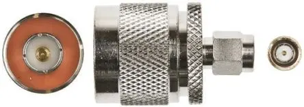 Produktfoto 1 von Telegärtner HF Adapter, 50 Ω, Gerade, 6Hz Stecker Stecker, Koaxial SMA