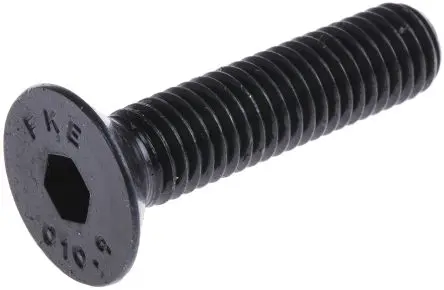 Produktfoto 1 von RS PRO Innensechskant Senkkopf Innensechskantschraube, Stahl Schwarz, M10, M10 40 mm