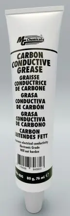 Produktfoto 1 von MG Chemicals MG Chemicals Leitfähiges Kohlenstoff-Silikon Fett Schwarz Lebensmittelsicher -50 °C bis 200 °C, Rohr 73 ml