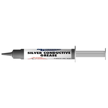 Produktfoto 1 von MG Chemicals MG Chemicals Leitfähiges Kohlenstoff-Silikon Fett Silber -50 °C bis 200 °C, Spritze 3 ml