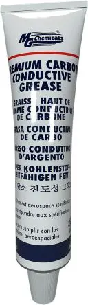 Produktfoto 1 von MG Chemicals MG Chemicals Leitfähiges Kohlenstoff-Silikon Fett Schwarz -68 °C bis 165 °C, Rohr 85 ml