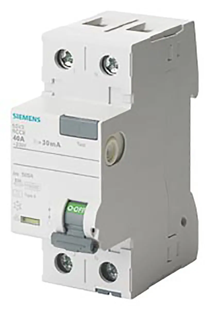 Produktfoto 1 von Siemens 5SV3 RCCB, 2-polig, 25A, 300mA Typ A Sentron