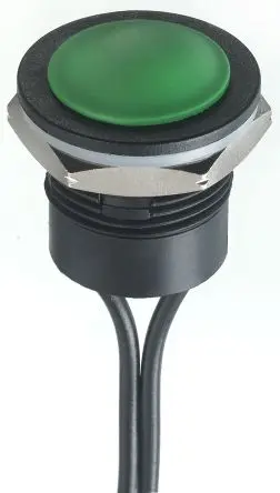 Produktfoto 1 von APEM IA Druckschalter Tastend Panel Ø 16.2 mm, SPST / 2A 24 V dc, IP65, IP67