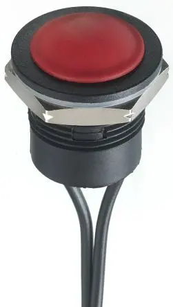 Produktfoto 1 von APEM IA Druckschalter Tastend Panel Ø 16.2 mm, SPST / 2A 24 V dc, IP65, IP67