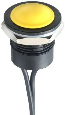 Produktfoto 1 von APEM IA Druckschalter Tastend Panel Ø 16.2 mm, SPST / 2A 24 V dc, IP65, IP67