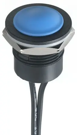 Produktfoto 1 von APEM IA Druckschalter Tastend Panel Ø 16.2 mm, SPST / 2A 24 V dc, IP65, IP67