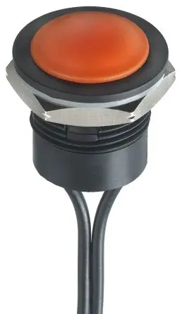 Produktfoto 1 von APEM IA Druckschalter Tastend Panel Ø 16.2 mm, SPST / 2A 24 V dc, IP65, IP67