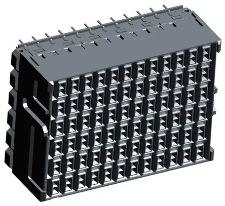 Produktfoto 1 von TE Connectivity STRADA Whisper, 3.9 mm Backplane-Steckverbinder High-Speed, 72-polig Buchse, 12-reihig, Gerade, Platine