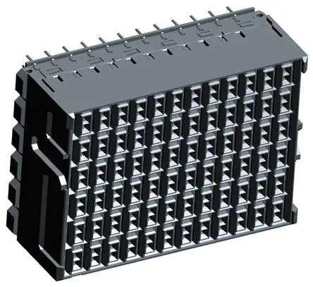 Produktfoto 1 von TE Connectivity STRADA Whisper, 3.9 mm Backplane-Steckverbinder High-Speed, 72-polig Buchse, 12-reihig, Gerade, Platine