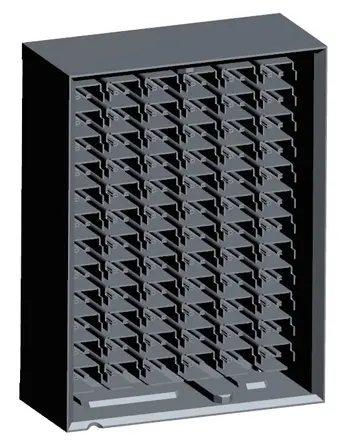 Produktfoto 1 von TE Connectivity STRADA Whisper, 3.9 mm Backplane-Steckverbinder High-Speed, 72-polig Buchse, 12-reihig, Gerade 6